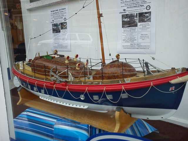 <b>A detailed model of the former lifeboat</b>