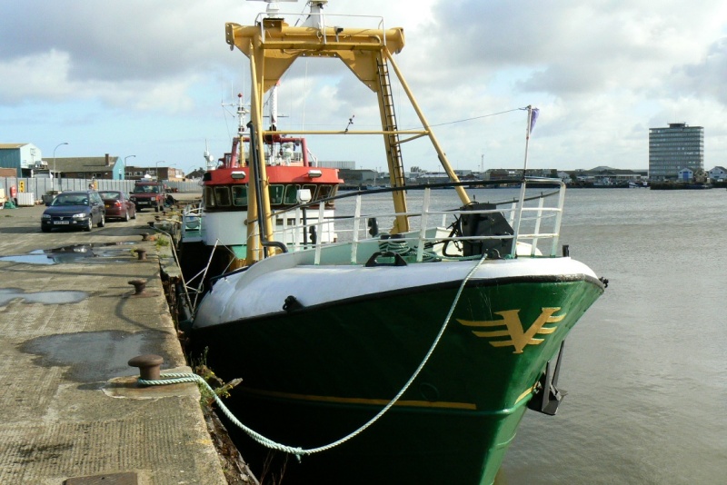 Berthed alongside the wharf