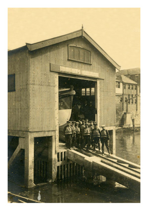 The 1919 erected lifeboat station